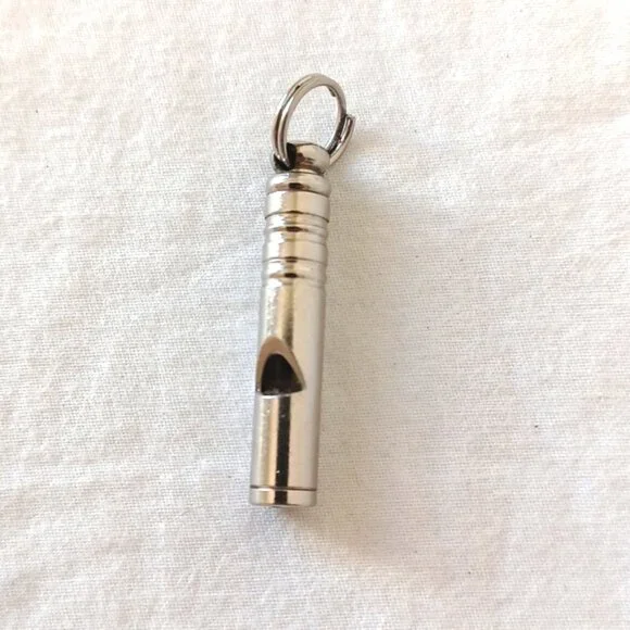 3/$25 SALE SET OF 3 Metal Charms for Bracelet Keychain, Seashell Whistle Fish - Picture 5 of 12